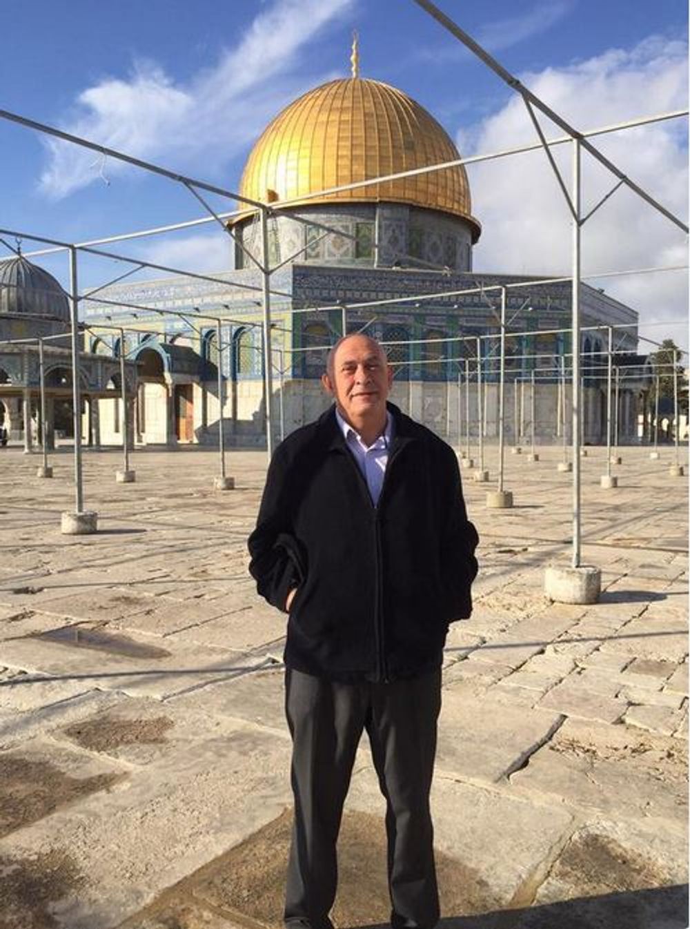 Basel Ghattas on the Temple Mount, October 28 2015