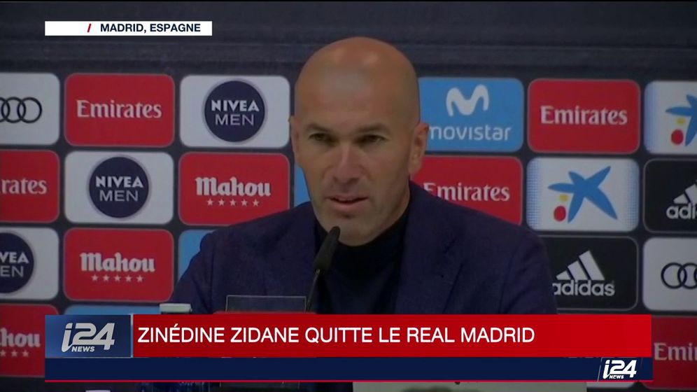 screenshot Football: Zinédine Zidane quitte son poste d'entraîneur au Real Madrid