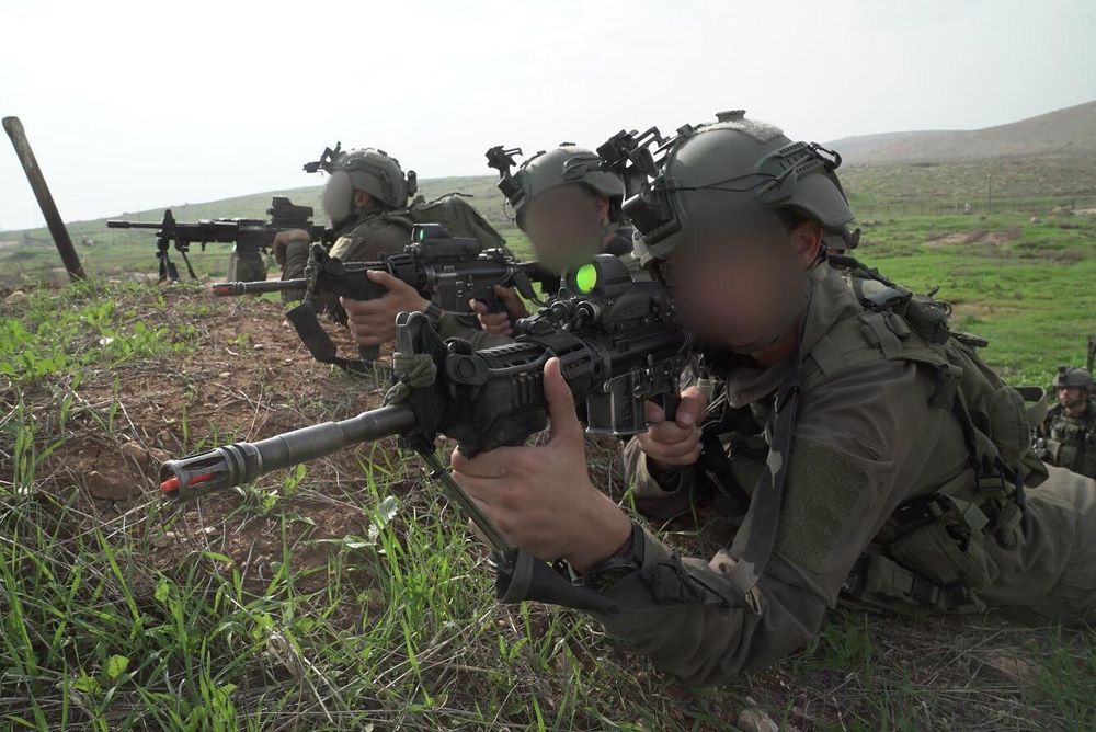 Soldats israéliens de la brigade Commando lors d'un exercice
