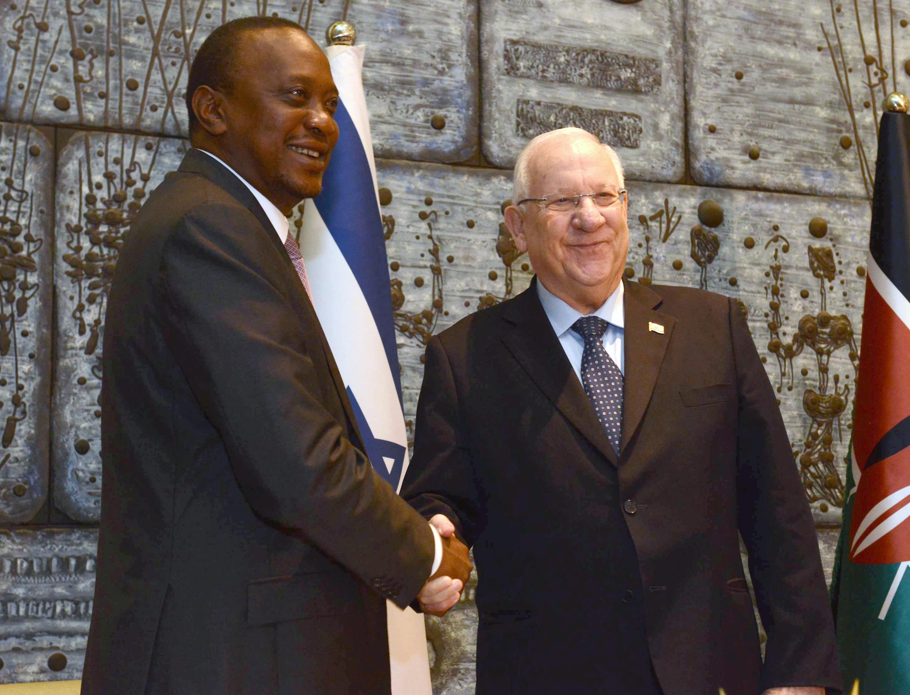 Israel Kenyan President To Jerusalem, Pledges 'terrorism