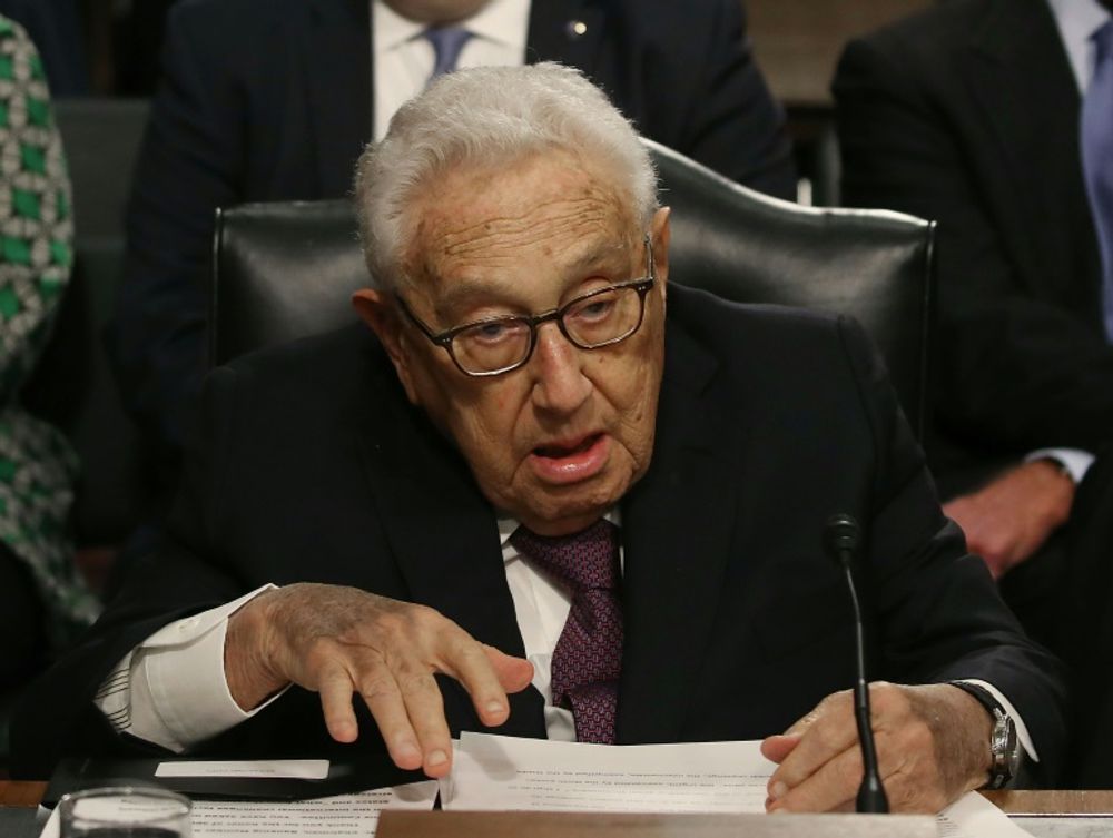 L'ancien secrétaire d'État américain Henry Kissinger