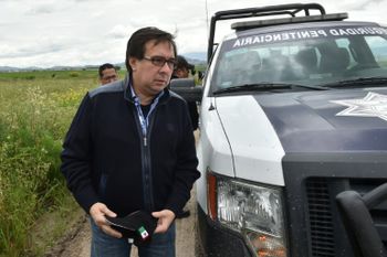 The director of Mexico's Criminal Investigation Agency, Tomas Zeron, seen near Almoloya de Juarez, in 2015