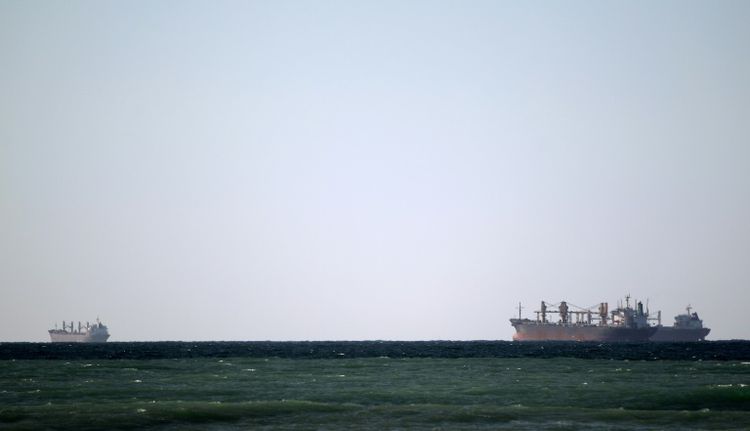 Tankers pass through the Strait of Hormuz at the head of the Gulf which Iranian President Hassan Rouhani has again threatened to close to oil traffic in response to US sanctions