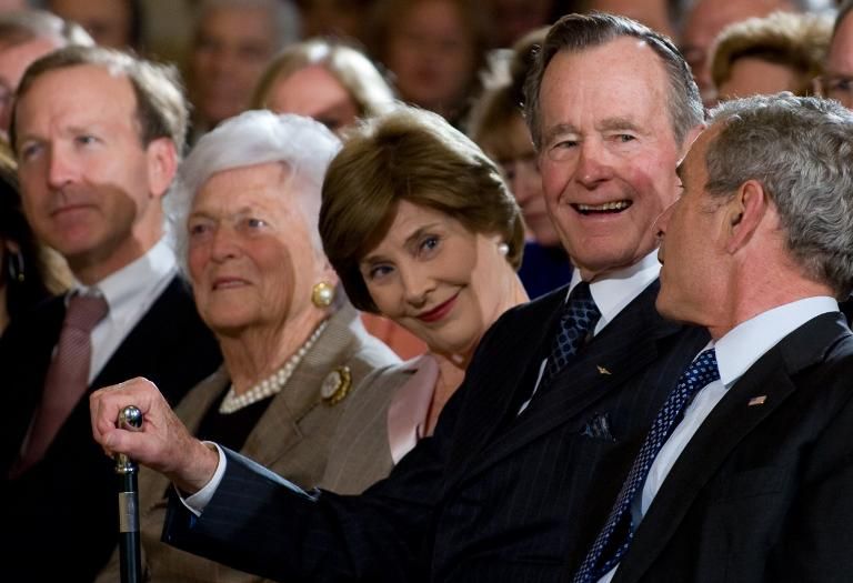 Former US President Bush Senior In Intensive Care, Wife Barbara In ...