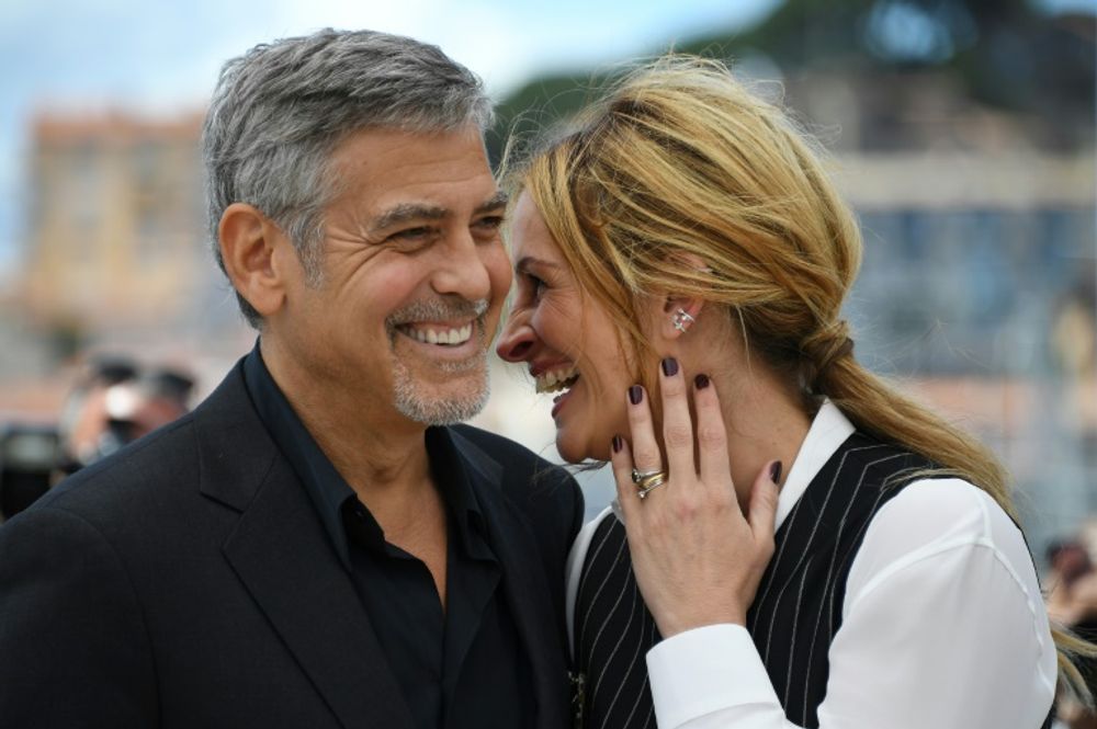 Les acteurs George Clooney et Julia Roberts au Festival de Cabbes