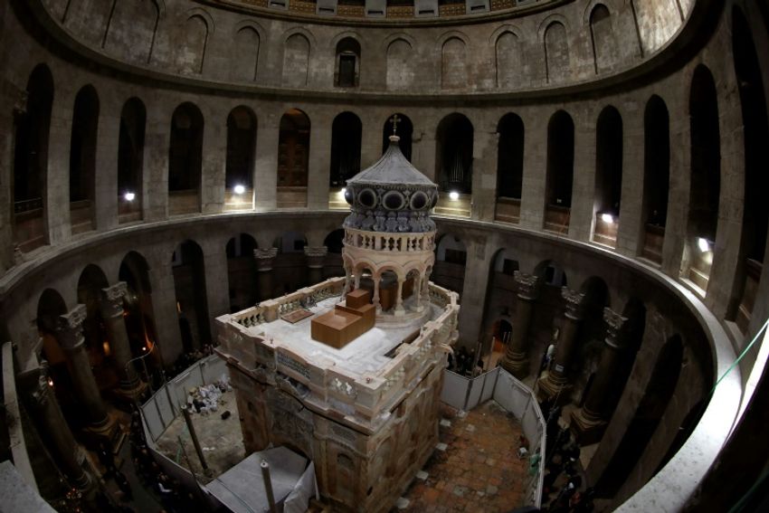 Jerusalem's Holy Sepulchre Shrine Renovation Completed - I24news