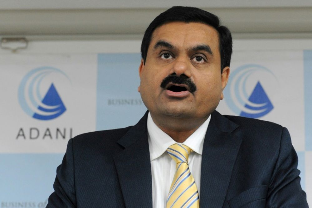Indian industrialist Gautam Adani speaks during a press conference in Ahmedabad, India, on December 23, 2010.