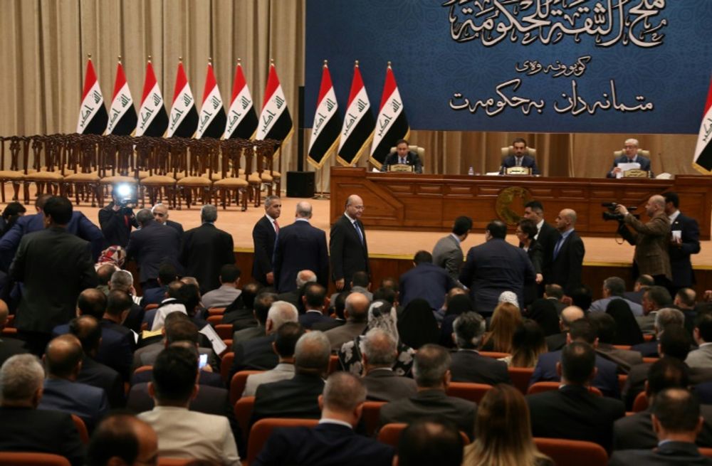 Le Parlement irakien vote sur le nouveau gouvernement du Premier ministre Adel Abdel Mahdi, le 24 octobre 2018 à Bagdad
