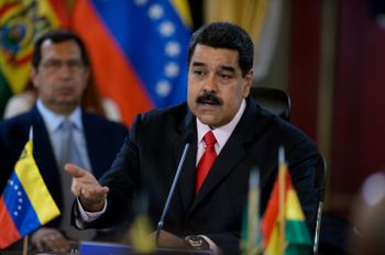 Le président du Venezuela Nicolas Maduro le 5 mars 2017 à Caracas lors d'un sommet de l'Alliance bolivarienne (Alba)