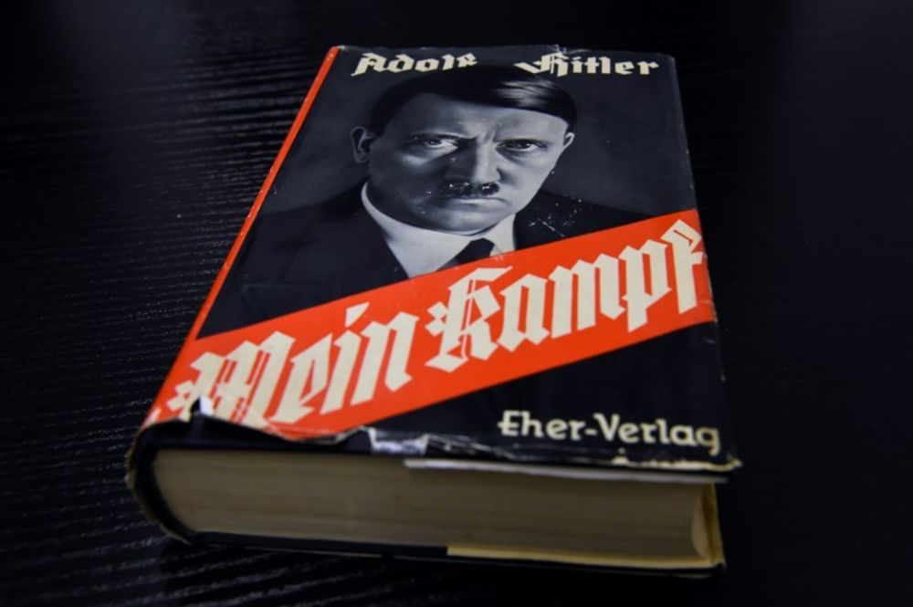 A copy of Adolf Hitler's "Mein Kampf"