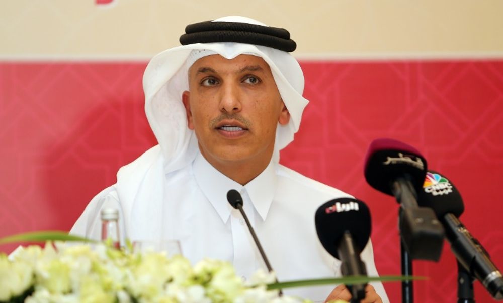 وزارة المالية القطرية علي شريف العمادي ، الدوحة في قطر ، 8 نوفمبر 2015