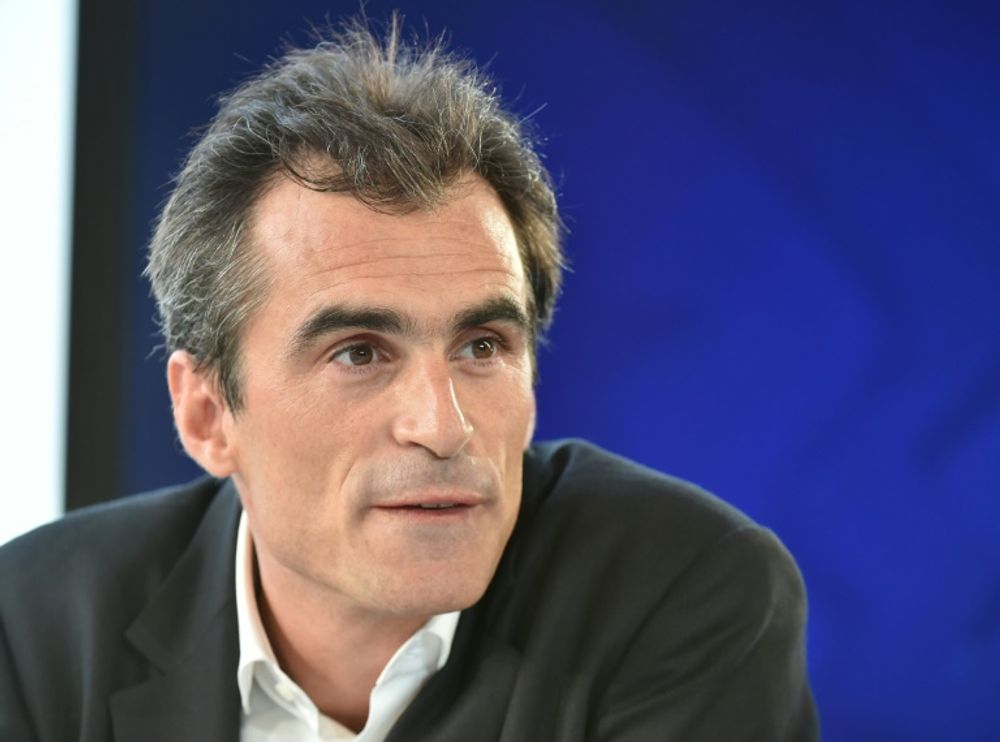 L'animateur-philosophe Raphaël Enthoven, à l'université du Medef à Jouy-en-Josas le 29 août 2017