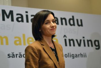 Presidential candidate of the center-right opposition, Maia Sandu is urging a path toward Europe as "the basis for the country's development"