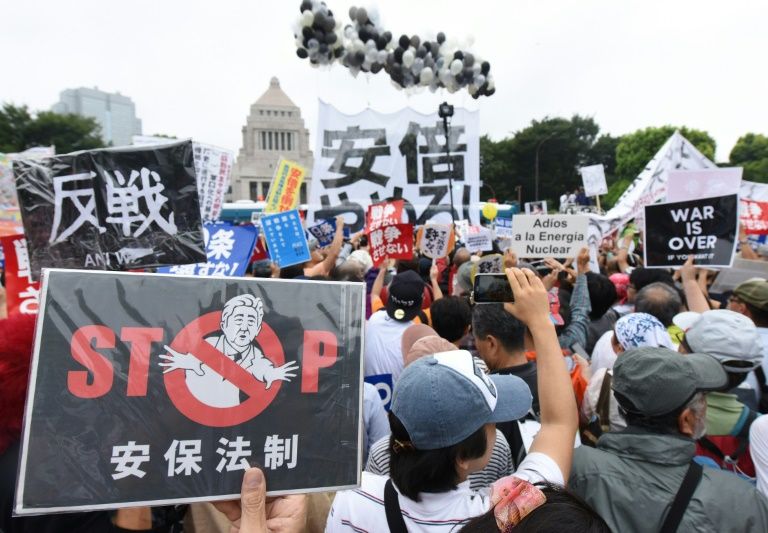 Tens Of Thousands Protest Against Military Bills Outside Japan's ...