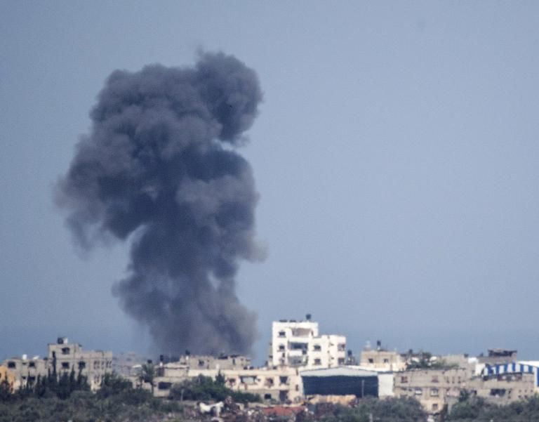 Israeli Air Force Strikes Hamas Targets In Gaza After Device Explodes 