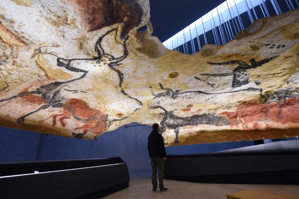 A true-to-life replica of the renowned Lascaux's Stone Age cave with its Paleolithic paintings, in Montignac, southwestern France