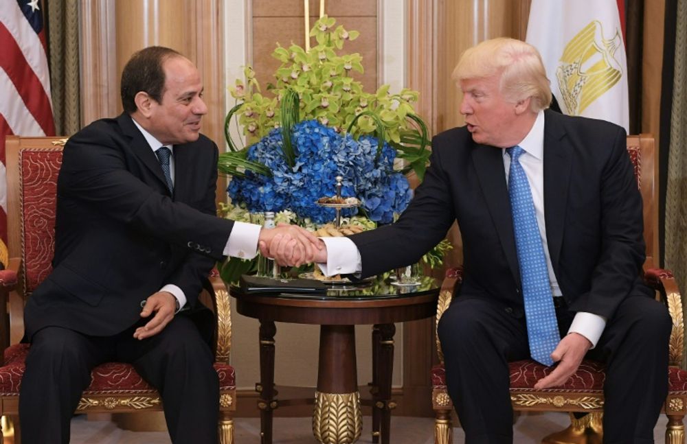 Le président américain Donald Trump et son homologue egyptien Abdel Fattah al-Sissi à Ryad, le 21 mai 2017