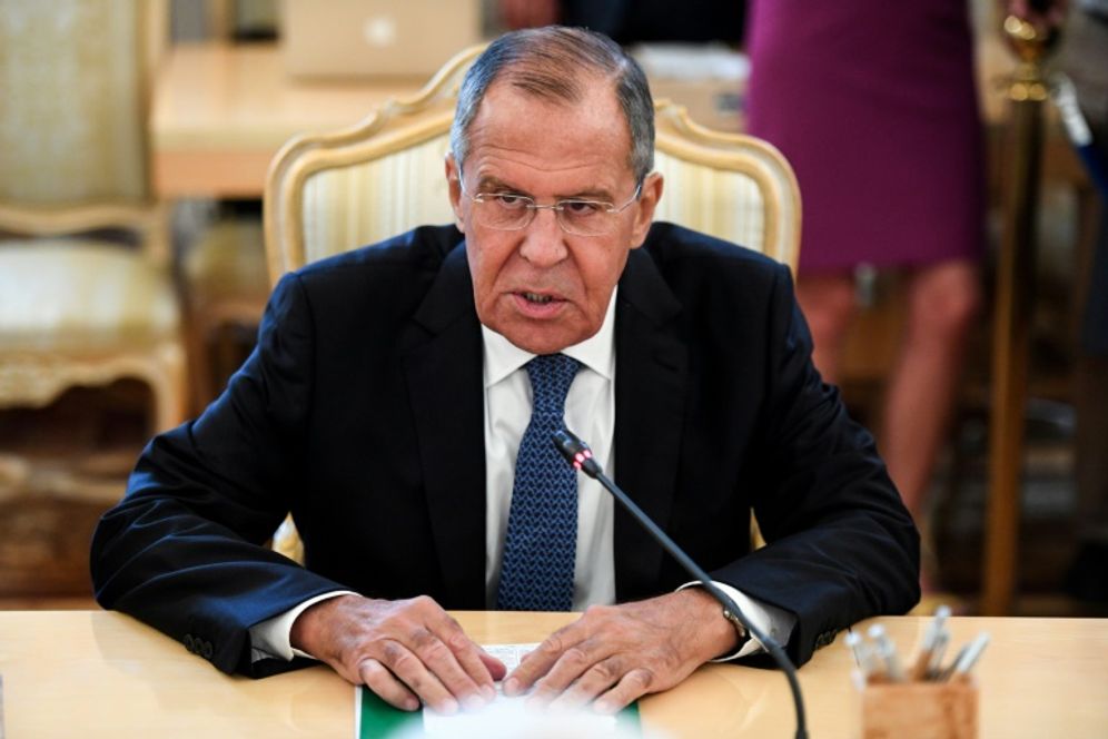 Le chef de la diplomatie russe, Sergueï Lavrov, à Moscou le 30 août 2018