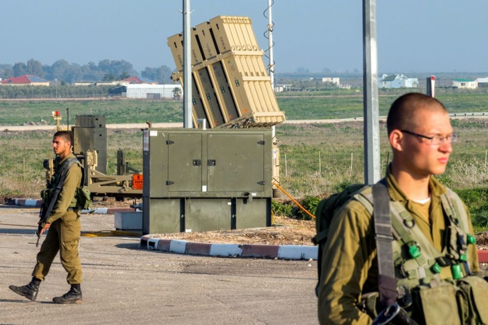 Israel's Iron Dome air defence system intercepted three missiles which were fired from the Sinai Peninsula