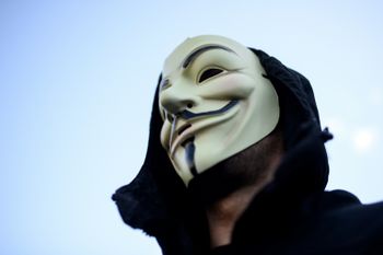 The Anonymous hackers collective has adopted the Guy Fawkes mask as its symbol