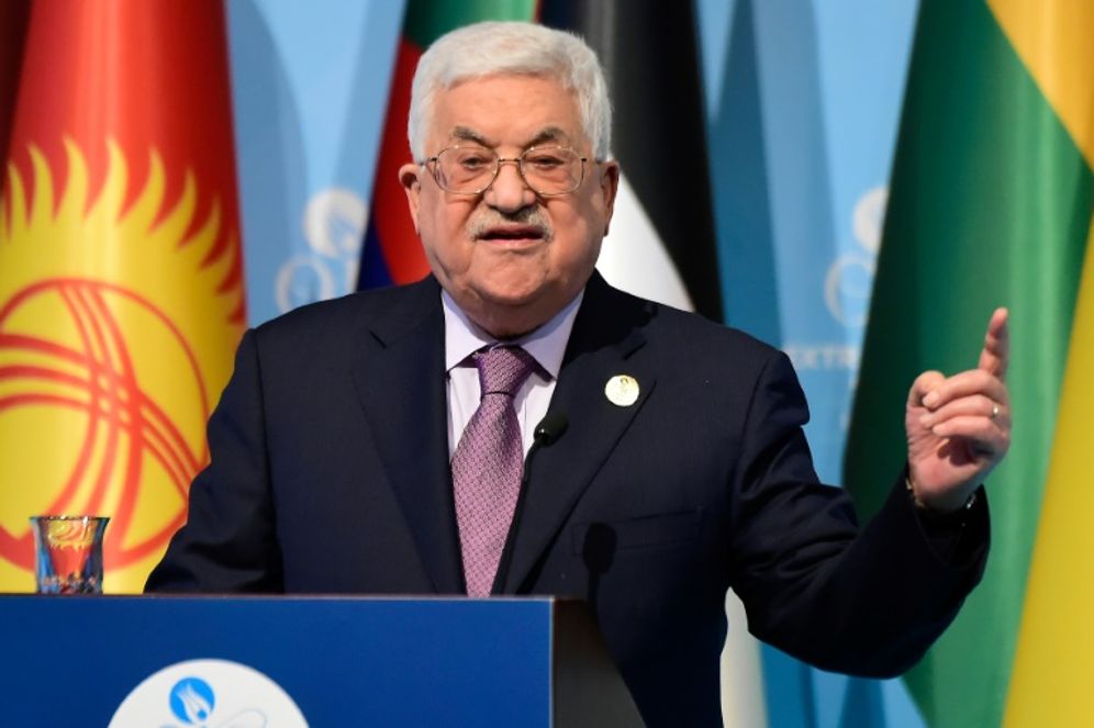 Le président de l'Autorité palestinienne Mahmoud Abbas à Istanbul le 13 décembre 2017
