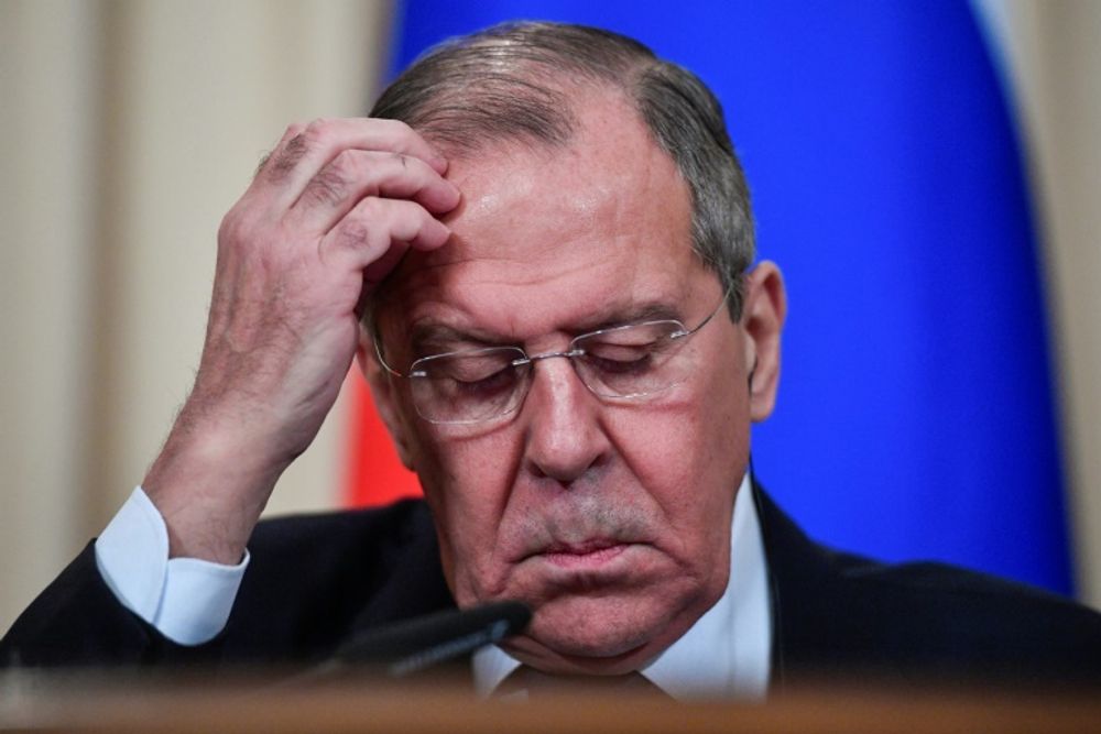 Russian Foreign Minister Sergei Lavrov in Moscow, Russia on January 18, 2019.