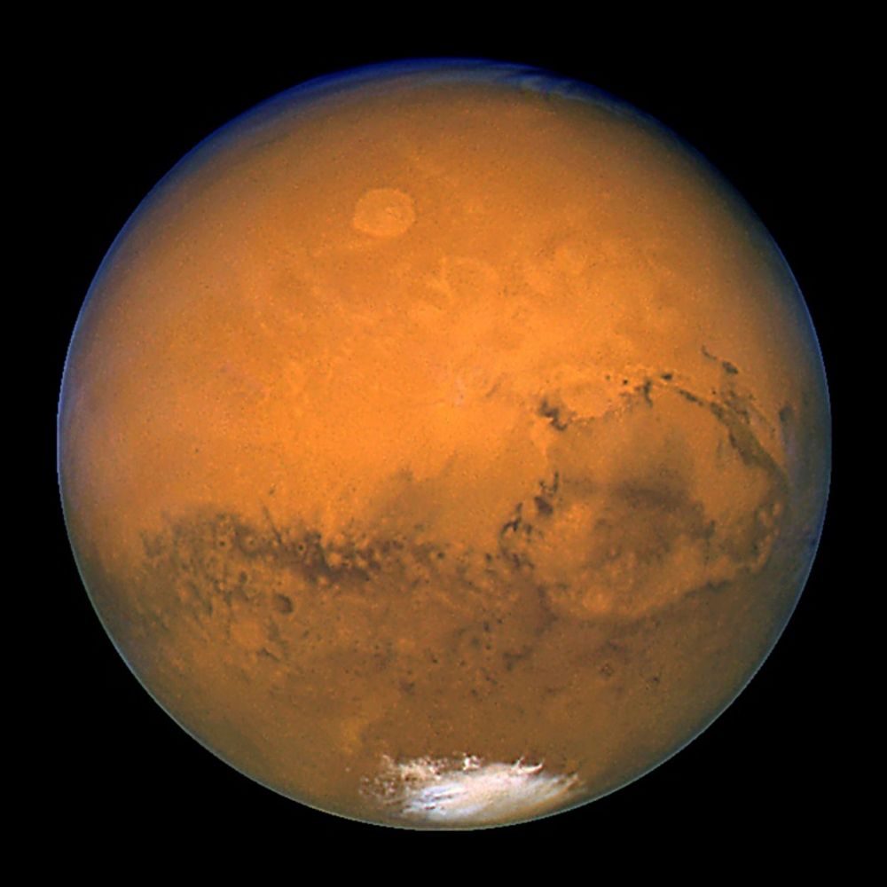 La planète Mars, photographiée par le télescope spatial Hubble