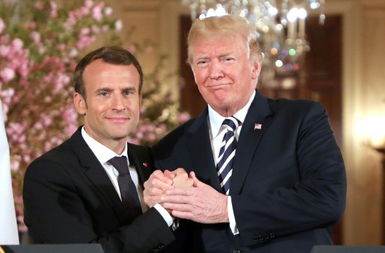 i24NEWS - Trump, Macron call for new nuclear deal with Iran
