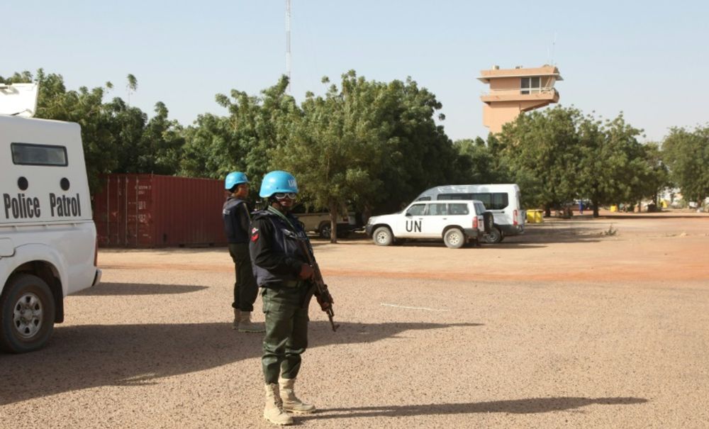 Des Casques bleus de l'ONU le 4 février 2016 à Tombouctou (Mali)