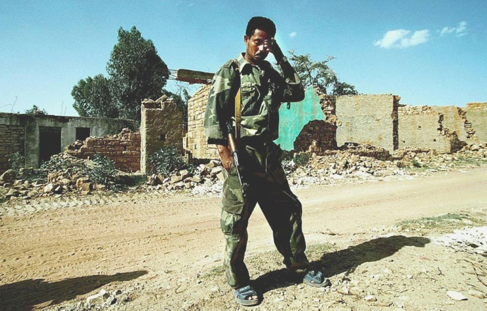 Zalambessa on the Eritrean border was once a bustling commercial town but it was badly damaged during the 1998-2000 war and the closure of the frontier has left it a ghost town