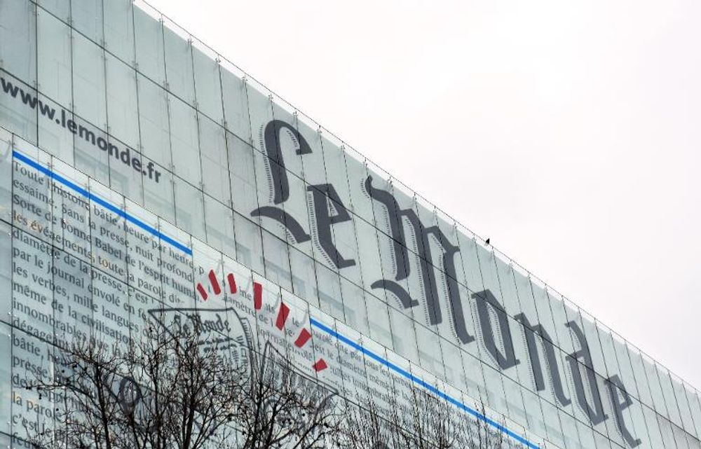 La façade du journal Le Monde 