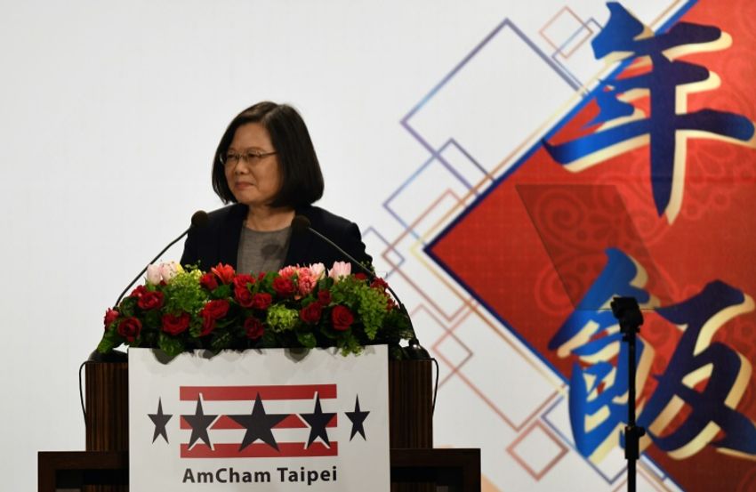 La présidente taïwanaise Tsai Ing-wen à Taipei, le 21 mars 2018