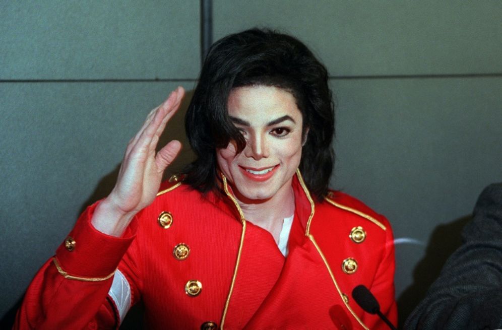 Michael Jackson, pictured at a news conference in 1996, faced major abuse allegations before his death