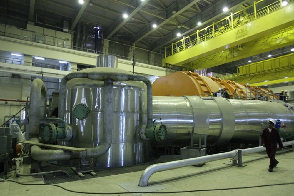 Inside the reactor building at the Bushehr nuclear power plant in southern Iran