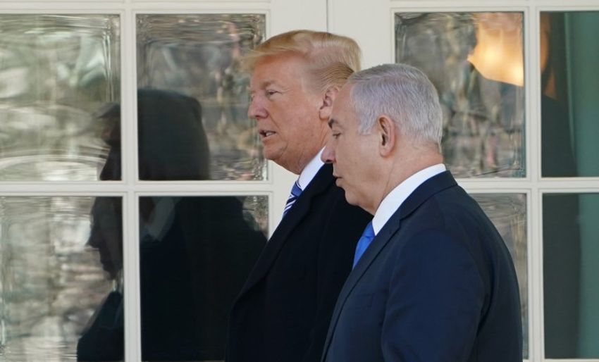 US President Donald Trump and Israel's Prime Minister Benjamin Netanyahu on March 5, 2018 in Washington, DC