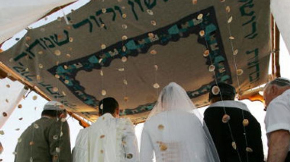 An illustrative photo of a Jewish wedding