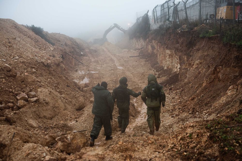 Israeli soldiers support operation "Northern Shield" at the border with Lebanon, December 8th, 2018