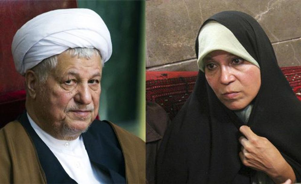 File Photo: Former Iranian president Akbar Rafsanjani and his daughter Faezeh Hashemi