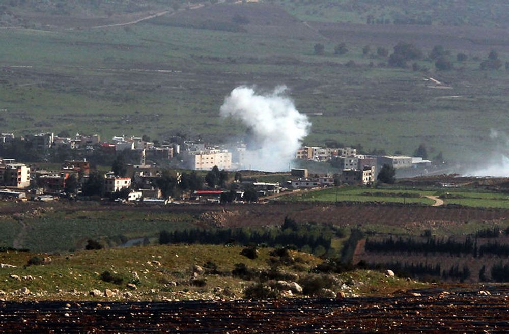 Le village libanais de Al-Majidiyah, près de la frontière avec Israël