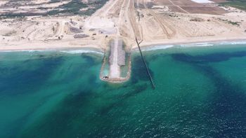 Israel’s Ministry of Defense released pictures on August 5, 2018, of the ongoing construction of a sea barrier along the Gaza Strip’s northern border, aimed at preventing coastal attacks and further limiting Hamas’ ability to reach the Jewish State.