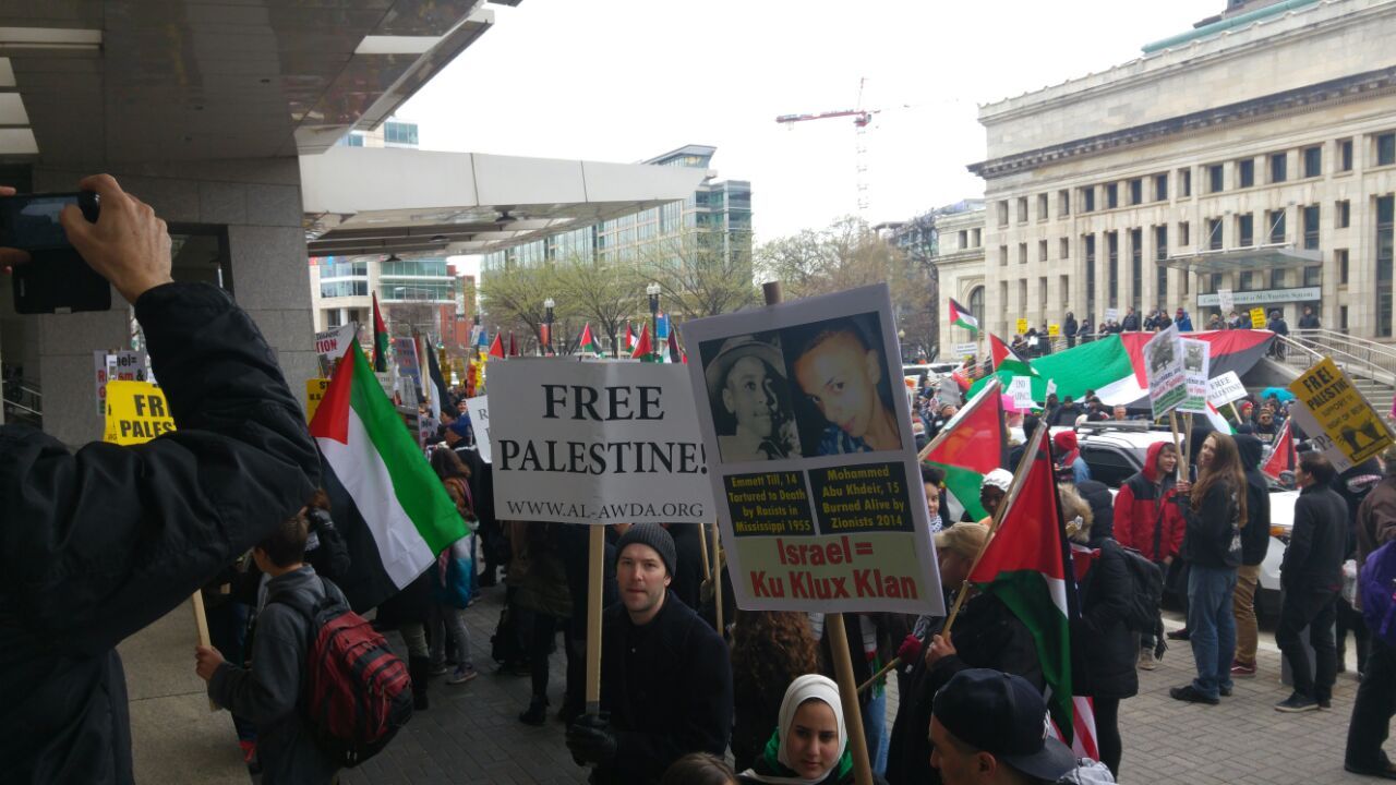 Protesters Call On US To End Israel Aid As AIPAC Conference Set To Kick ...