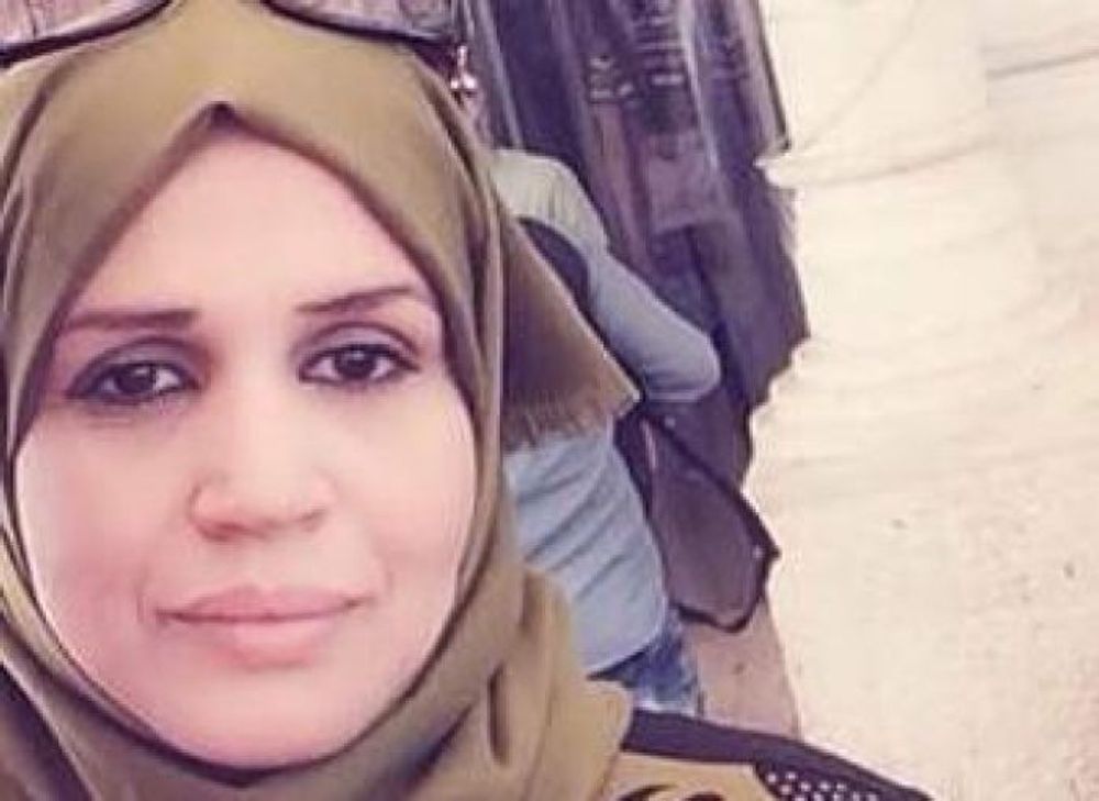 Palestinian woman Aisha Mohammad Aravi, who was killed near a West Bank checkpoint south of Nablus