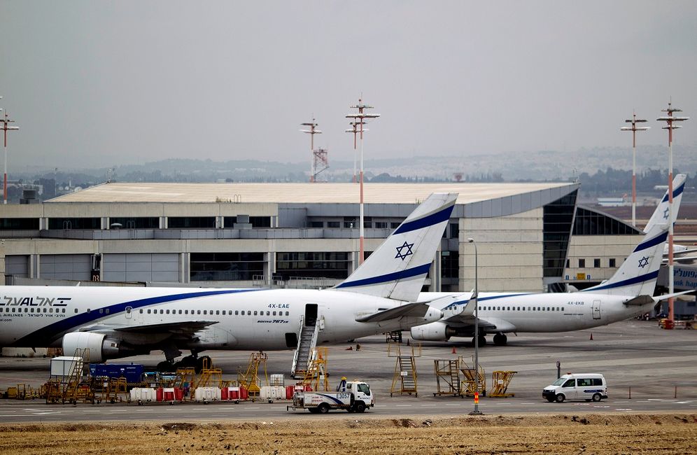 Israeli airliner El Al planes parked at Ben Gurion airport near Tel Aviv, Israel, Sunday, April 21, 2013.
