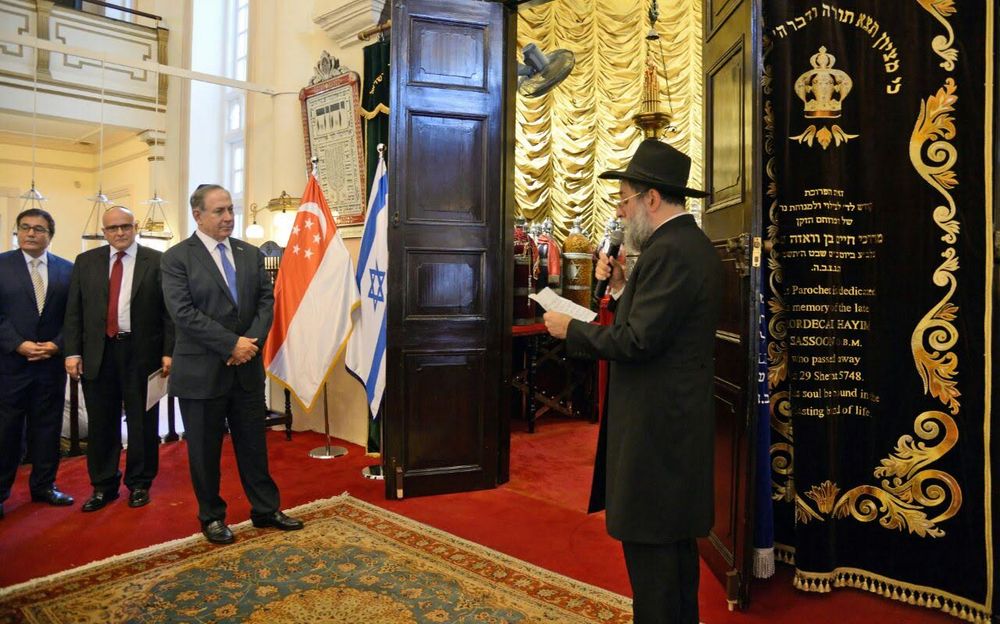 Le Premier ministre Netanyahou rend visite à la communauté juive de Singapour