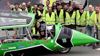 Israeli representatives from Afeka University in the iLumen European Solar Challenge international solar car competition