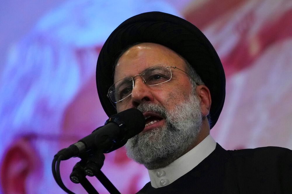 Iranian President Ebrahim Raisi in Tehran, Iran.