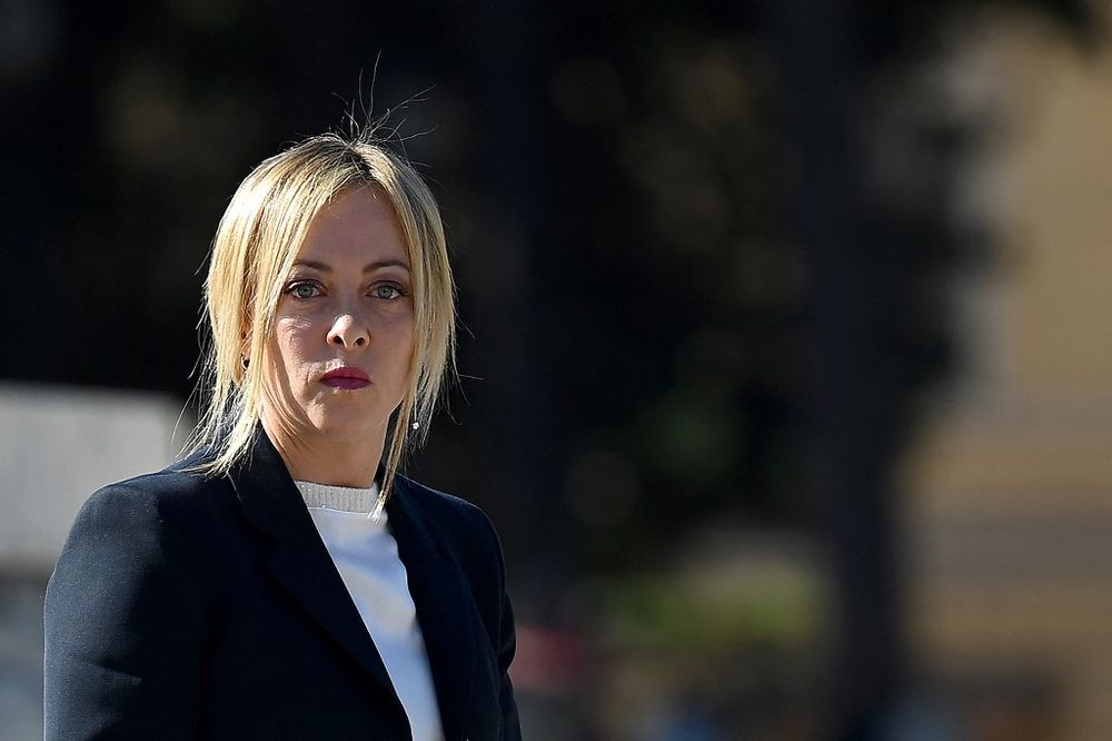Italy Prime Minister Giorgia Meloni attends a wreath-laying ceremony at the Tomb of the Unknown Soldier at the Altare della Patria in Rome, Italy.