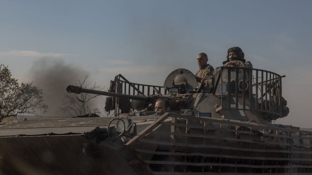 Ukrainian troops operating in Russia after a counteroffensive into the Kursk region