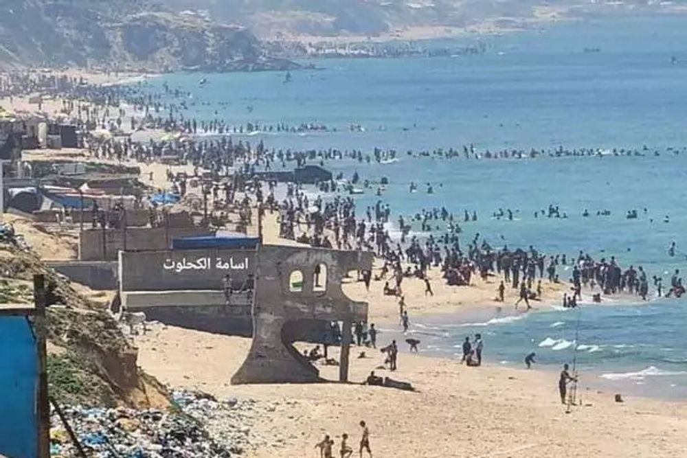 Gazaouis à la plage