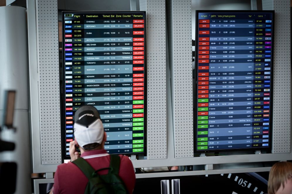 Avshalom Sassoni/Flash90 Dozens of flights at Ben Gurion International Airport were delayed or canceled as airport workers went on strike.